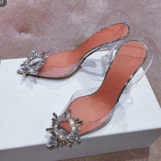 Transparent high heels