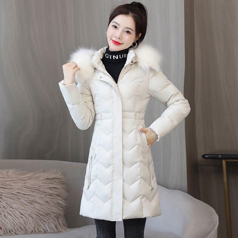 Women's Mid-length Down Cotton-padded Jacket