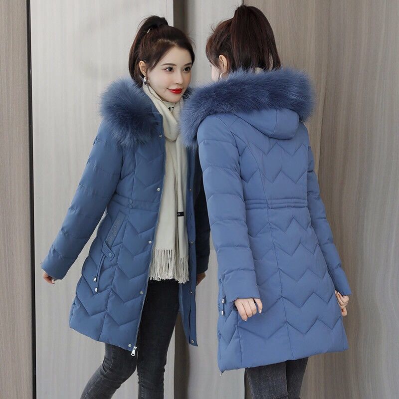 Women's Mid-length Down Cotton-padded Jacket